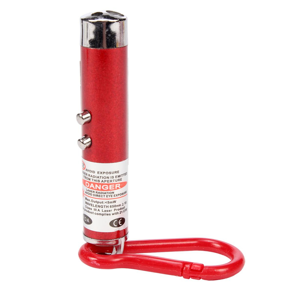 Фонарик пластиковый брелок 10 см, с-30975