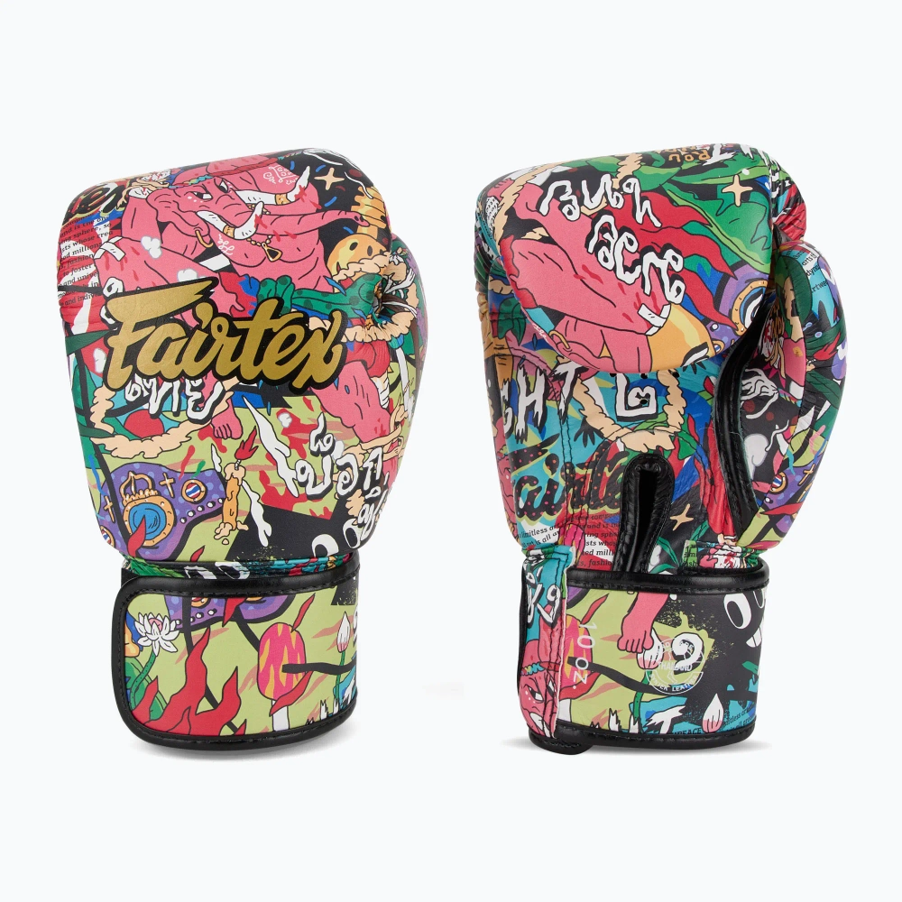 Боксёрские перчатки Fairtex URFACE x Boxing colorful