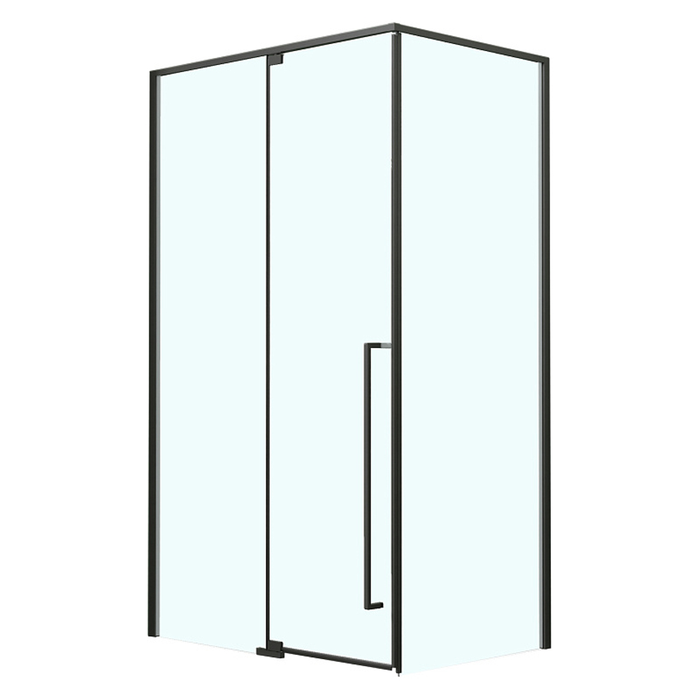 Душевое ограждение Azario MALE 900х900х1950 прозрачное стекло 6 мм, профиль черный матовый (AZ-J50-90-MB-CL)