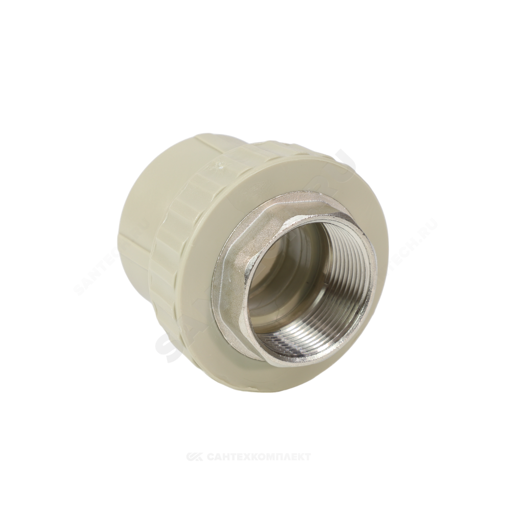 Муфта PP-R комбинированная серая Дн 40х1 1/4" ВР под ключ VALFEX 10134040Г