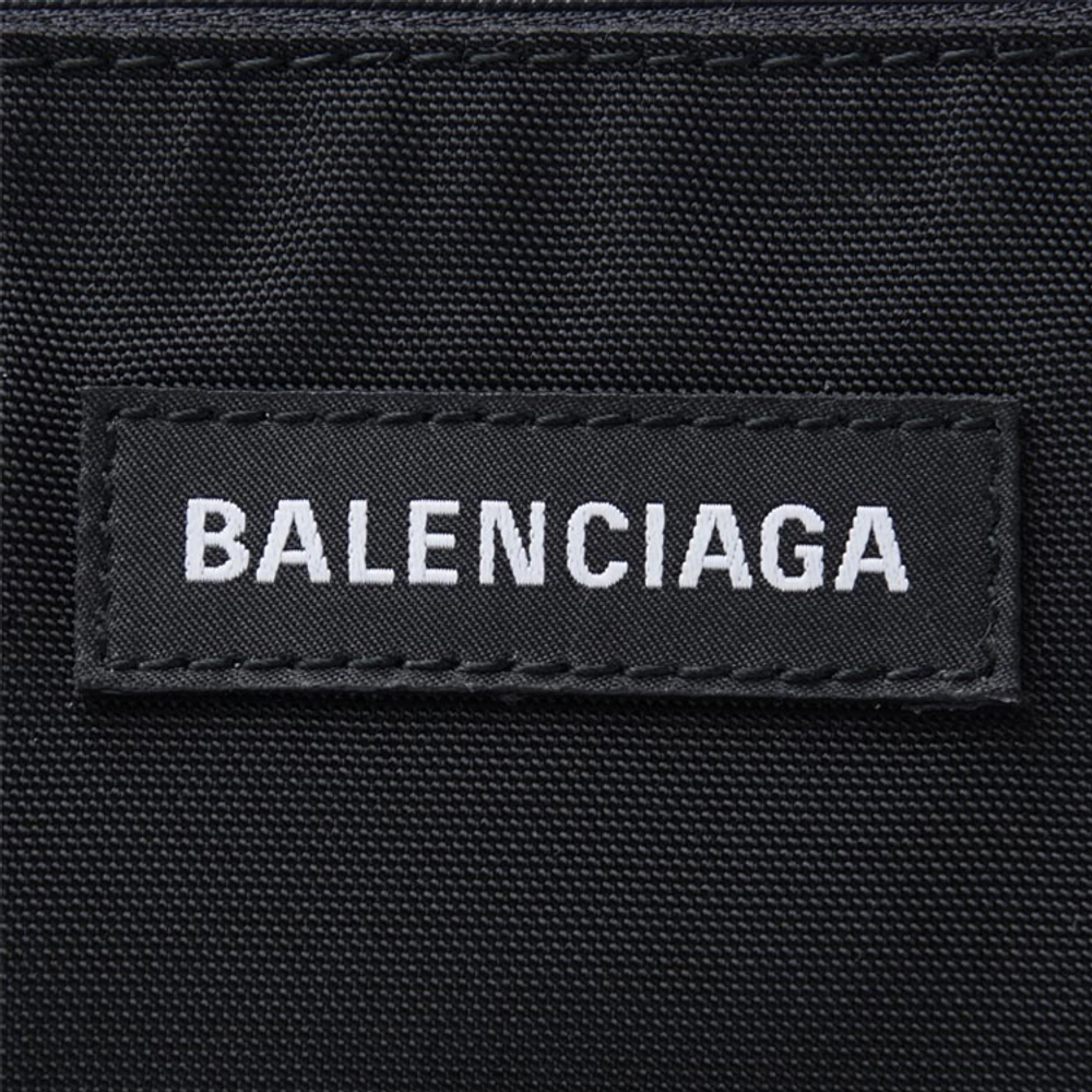 Balenciaga Nylon Fabric Clutch Women"s Black