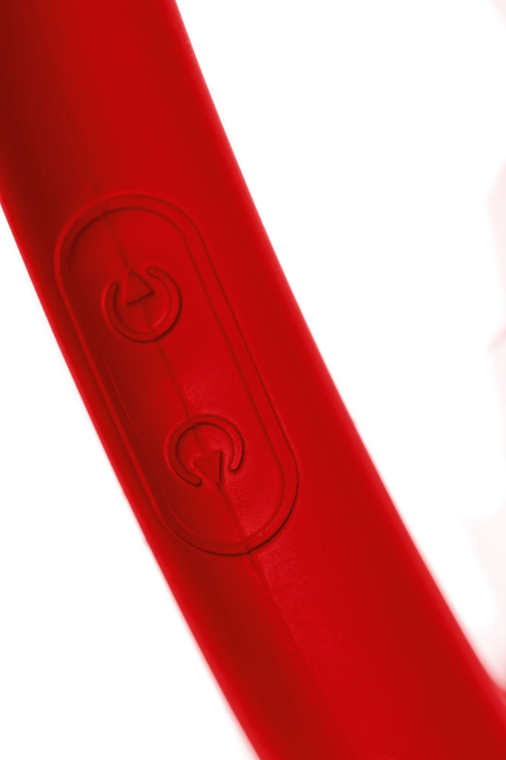 Красный двусторонний вибратор - 35 см. (Цвет: красный)