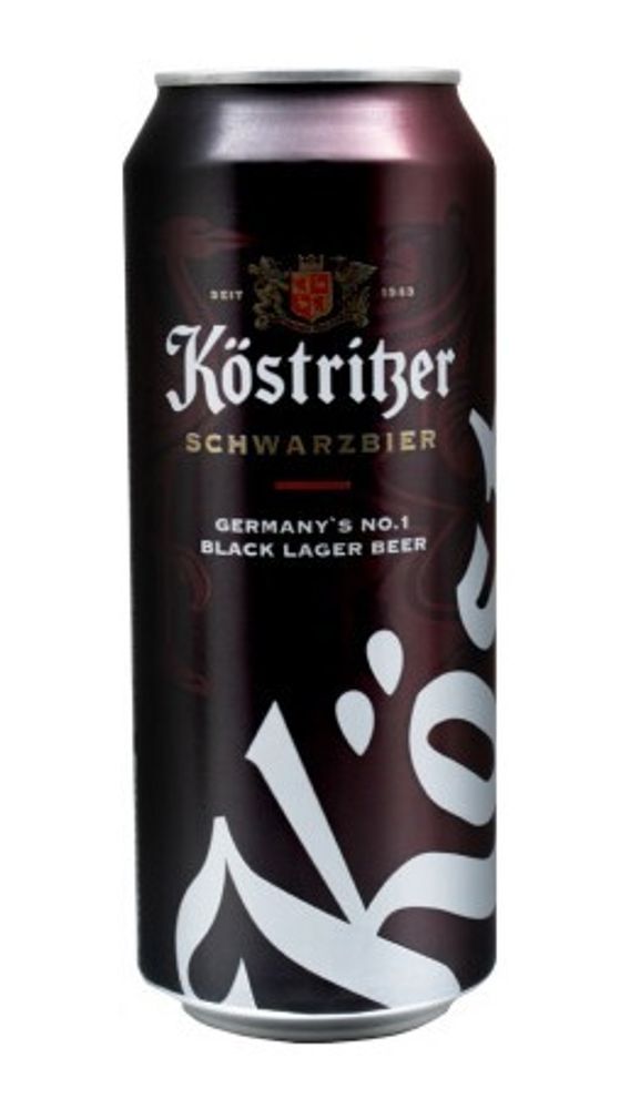 Пиво Кёстритцер Шварцбир / Kostritzer Schwarzbier 0.5 - банка
