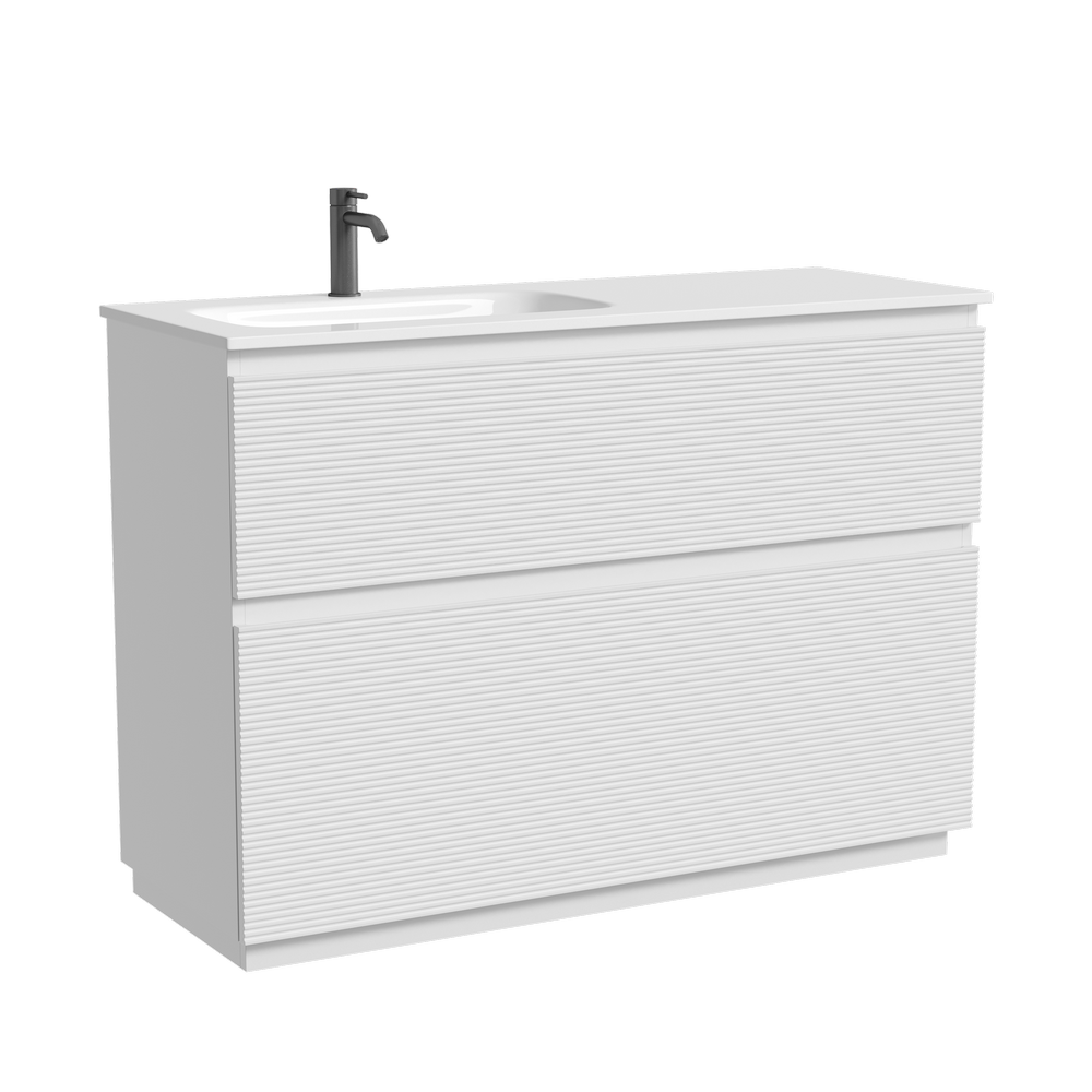 Тумба напольная SANCOS  Folk Floor левая 1190х445х850, c двумя ящиками оснащенными доводчиками, Bianco, арт.FL120FLW