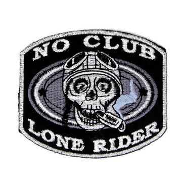 Нашивка No club. Lone rider