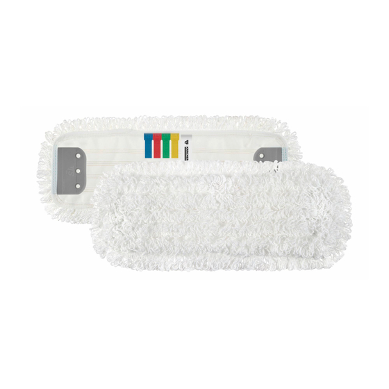 Моп из микроволокна петельчатый, с люверсами, белый, 40 см