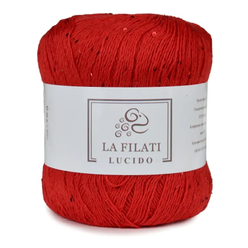 Пряжа Lucido, 100г, 445м, 90%хлопок, 10%микропайетки, (цена за 1 шт)