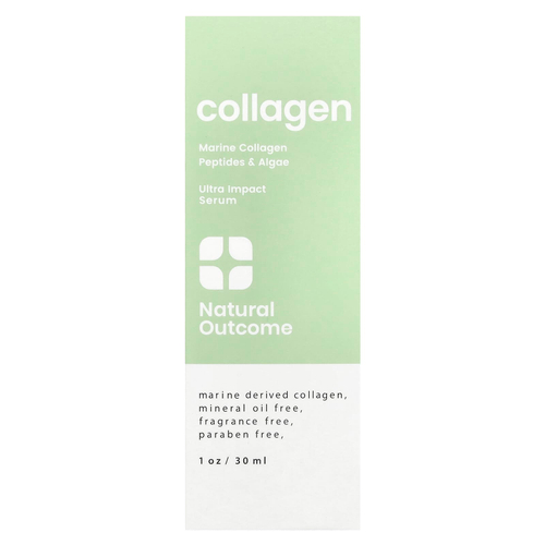 Natural Outcome, Collagen Ultra Impact Serum, без отдушек, 30 мл (1 унция)