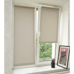 Рулонная штора Лен РБ, 160х48 см, шир.крепл. 52 см, сер, СРШ-01МЭ-2404