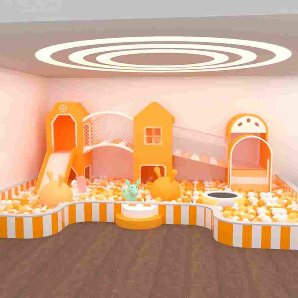 Детский сухой бассейн «Оранжевый Городок», 6х4х2,5 — для детских развлекательных центров