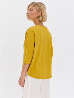 Свободная футболка летучая мышь с рукавом 3/4