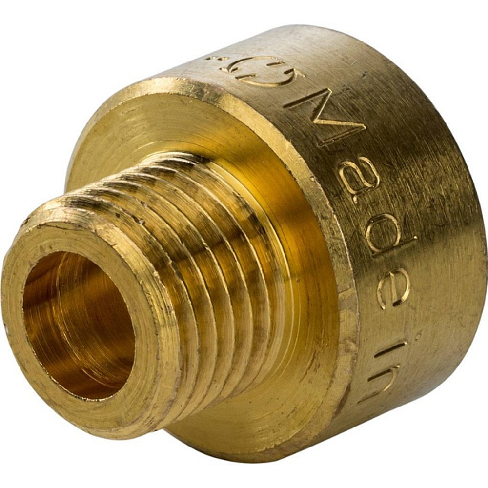 Переход с внутренней резьбы на наружную STOUT SFT 0007 - 1/2" x 1/4" (латунь без покрытия)