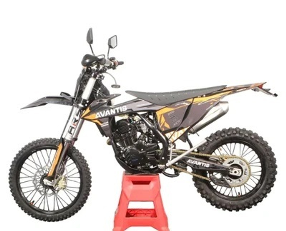 Мотоцикл кроссовый эндуро AVANTIS 250 CARB NIBBI EXCLUSIVE (CB250-F/172FMM DESIGN KTM ЧЕРНЫЙ) ARS с ПТС