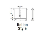 HW заготовка под профилирование 20х35,4х2 d=4.5 e=6.5 T04MG-CR Italian Style TR