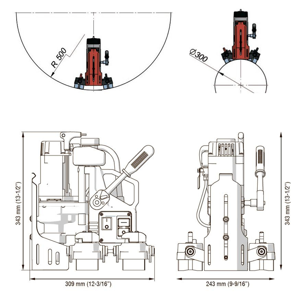 Магнитный сверлильный станок Promotech PRO-36 MS