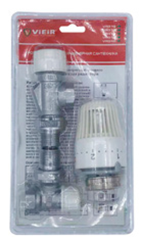 Комплект терморег. 1/2 угловой ОСЕВОЙ ViEiR (25/1шт)