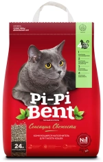 Pi-Pi Bent Наполнитель для кошачьего туалета комкующийся Сенсация свежести, 10 кг