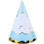 Колпаки праздничные «Детские грёзы» в голубом цвете, 6 шт