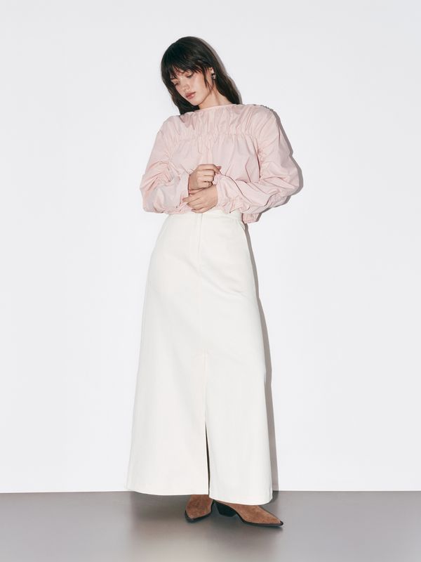 Юбка джинсовая макси 