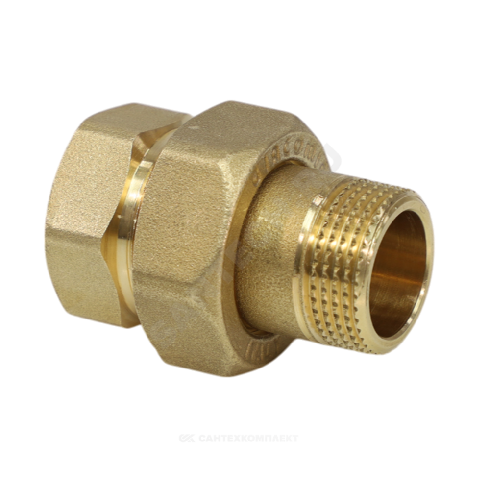 Соединитель латунь американка Ду 25 (1") прямой ВР/НР R18 Giacomini R18Y005