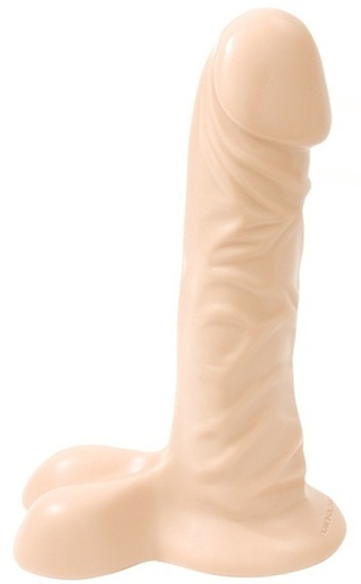 Телесный фаллоимитатор BALLSY с мошонкой