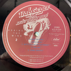 Винтажная виниловая пластинка LP Bob Seger and The Silver Bullet Band Against The Wind (Japan 1980) (No Obi)