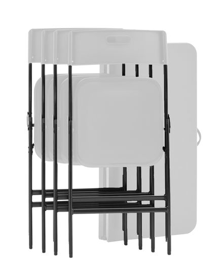 Комплект раскладного стола и стульев Кейт белый