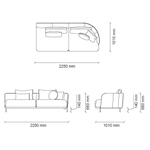 2 местный прямой левый (L1) ENZA SEOUL EH71736