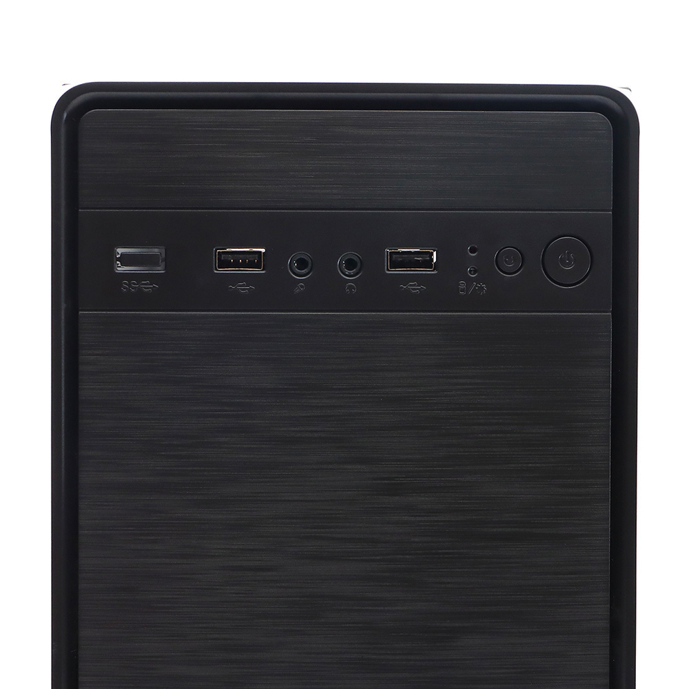 Корпус BaseTech M3401, БП:450W, mATX, чёрный, 2xUSB2 (BT-M3401-450W-B)