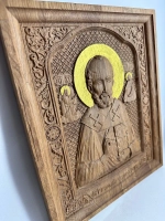 Освященная Икона Николая Чудотворца 31*26см., дуб