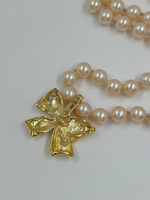 «Жемчужные» бусы со съёмной подвеской Бант