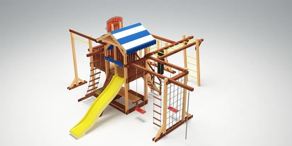 Деревянная детская площадка Савушка "4 сезона" - семейная