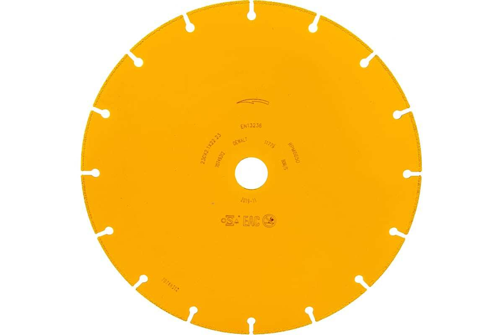 Алмазный диск отрезной по металлу 230x22.2 мм DEWALT DT40255