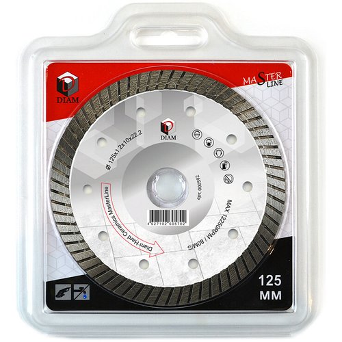 Диск алмазный DIAM HARD CERAMICS Master Line 125*22,2 мм сплошной