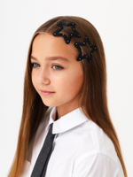 Заколка для волос Star, черная (2шт)