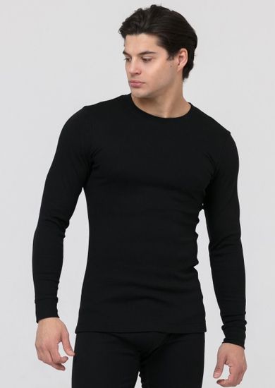 Термофутболка мужская с длинным рукавом Pantelemone PMF-001,черная