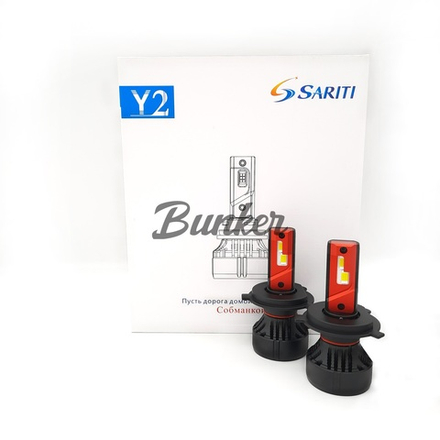 Светодиодные автомобильные LED лампы Sariti Y2 H4 5500K,12V