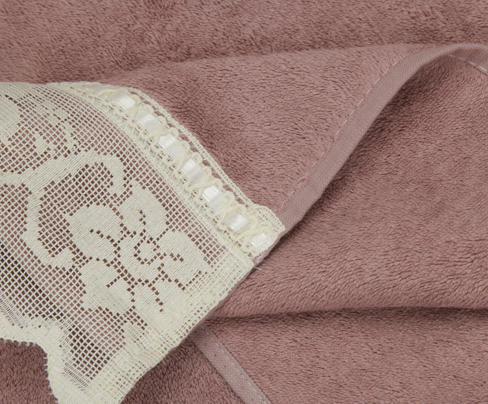 Полотенце 110х150 Old Florence Buratto розовое