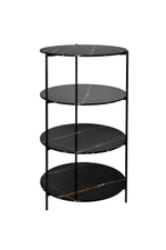 Стеллаж Garda Decor черный d50*124 см