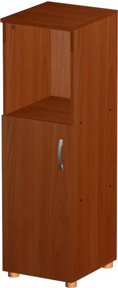 Стеллаж средний узкий полуоткрытый