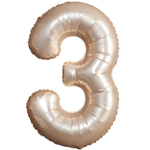 Шар фольгированный Цифра 3 101 см (Золотой)