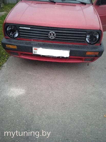 Передние фары внешние VW Golf 2 smoke