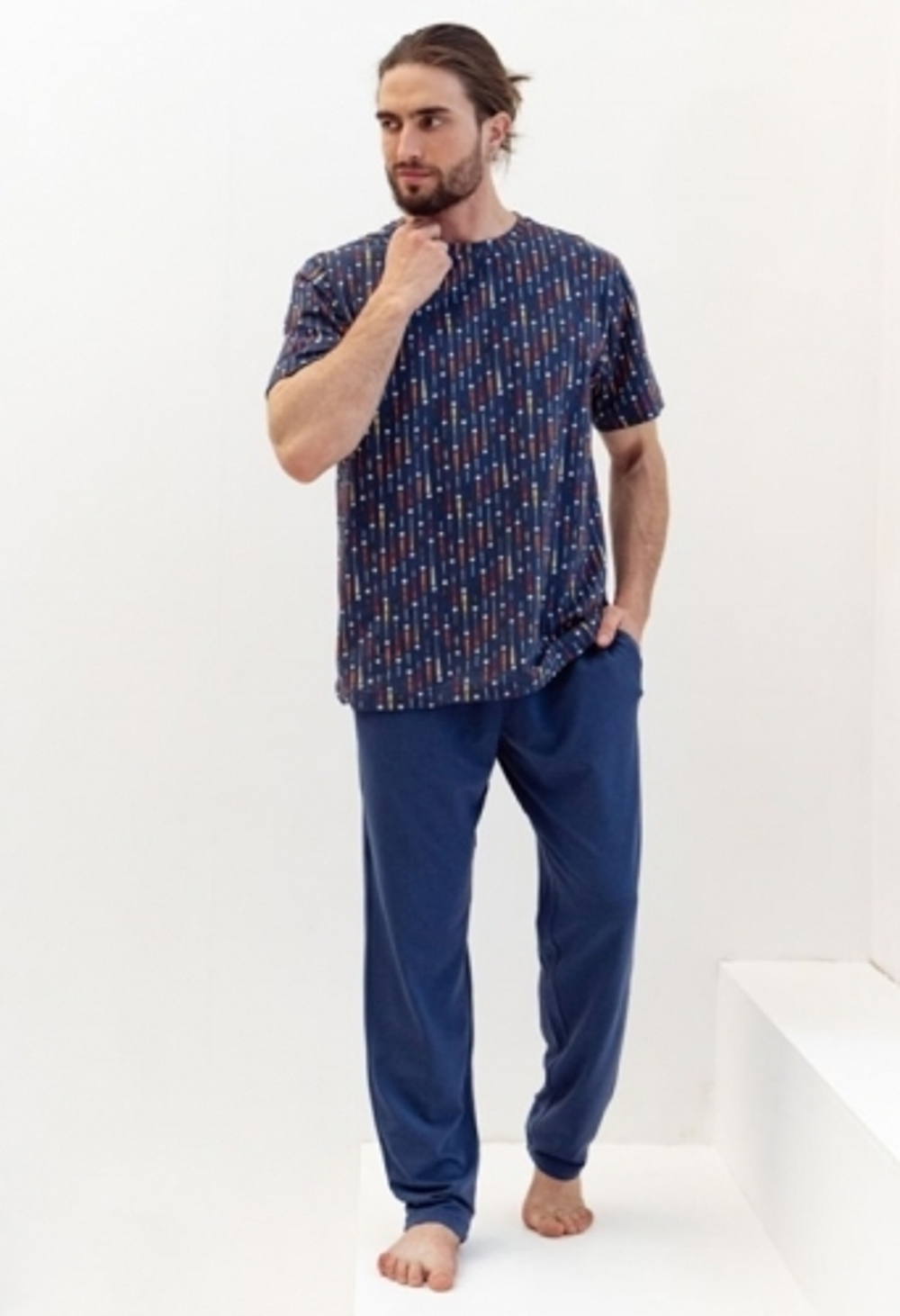 Пижамные штаны мужские 50077 2H-719 Baseball Melado