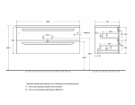 Тумба с раковиной Cezares ECO-CER-N 120 ECO-CER-N-1200-2C-SO-BL белая глянцевая