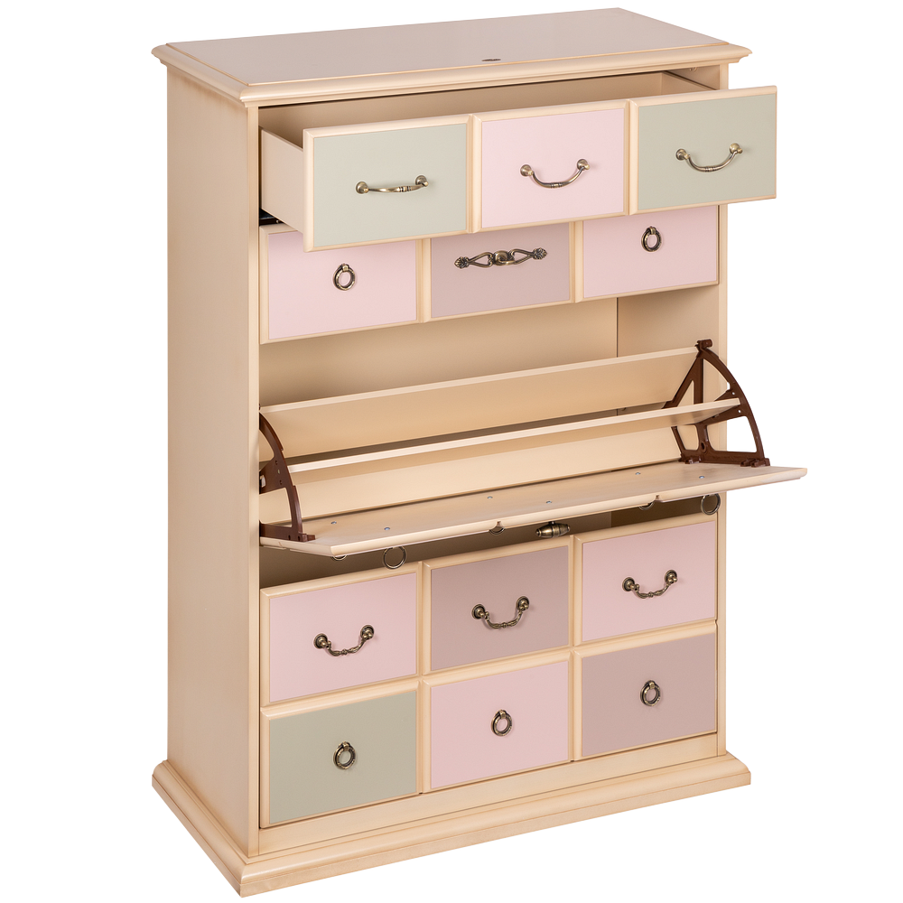 Тумба для обуви Пандора 4 Айвори Акварель