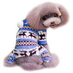 Комбинезон зимний для мелких и средних пород собак «МОДНЫЙ БРО», цвет голубой, р XL