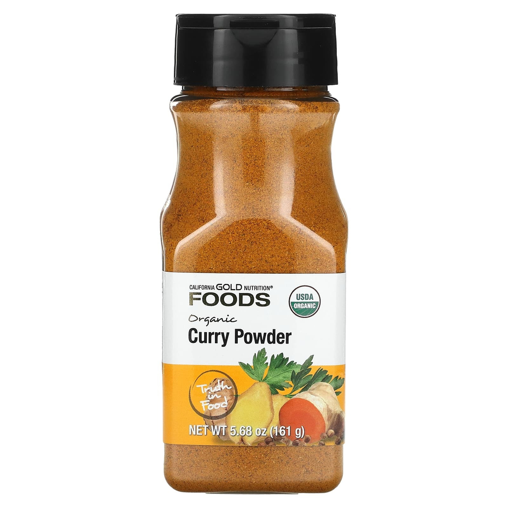 California Gold Nutrition, Foods, органический порошок карри, 161 г (5,68 унции)