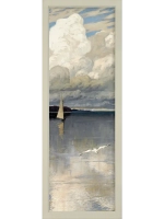 Картина на натуральном холсте настенная интерьерная 23*63 см