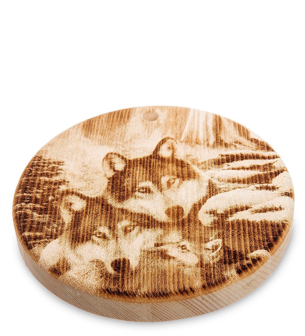 GAEM Home КД-04/003 Доска разделочная круглая «Волки»