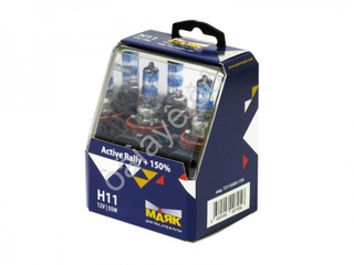 Автолампа H11 12V 55W (PGJ19-2) Маяк +150% Active Rally 72110AR+150 (к-т)